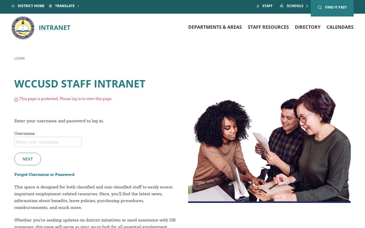 Richmond people directories source for West Contra Costa Unified School District staff